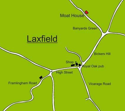 Map of Laxfield