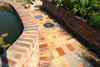 Pathway in the herb garden